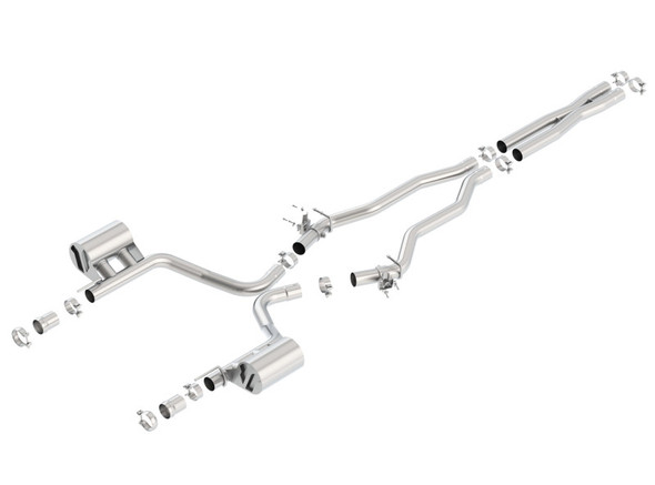 Borla 15-16 Dodge Charger SRT 392 6.4L No Tip Single Split Rear Exit ATAK w/ Valves Exhaust 140672