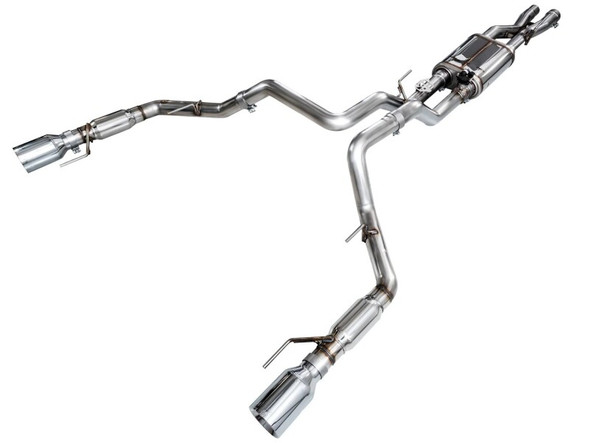 AWE Gen 3 Raptor SwitchPath Exhaust  - Chrome Silver Tips 3025-32356