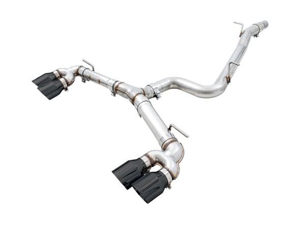 AWE Tuning MK7.5 Golf R Track Edition Exhaust w/Diamond Black Tips 102mm 3015-43148