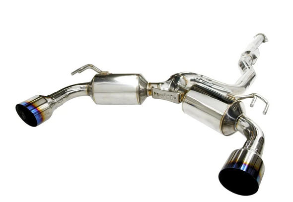 Invidia 2009+ Mitsubishi Evo X Dual N1 Titanium Tip Cat-back Exhaust HS09MEXGD1ST