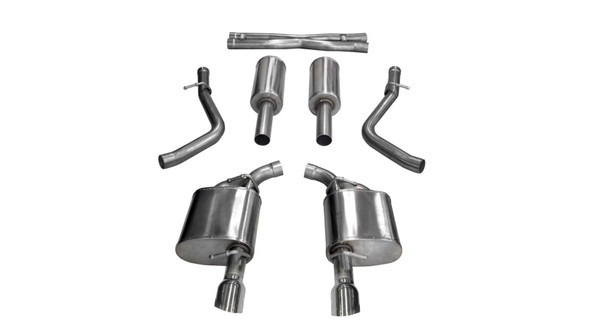 Corsa 2017-2020 Dodge Charger 5.7L V8 Xtreme Cat-Back Dual Rear Exit w/4.5in Polished Tips 21004