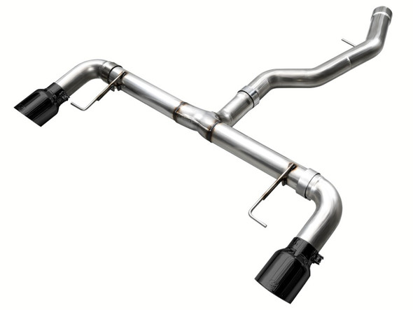 AWE 19-23 BMW 330i / 21-23 BMW 430i Base G2X Track Edition Axle Back Exhaust - Diamond Black 3020-33429