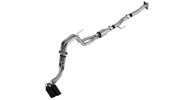Borla F-150 2021 5.0L 2dr RC SB (122.8 WB) XL/XLT 3/2.25 DSE Cat-Back ATAK Black Chrome Tips 140877BC