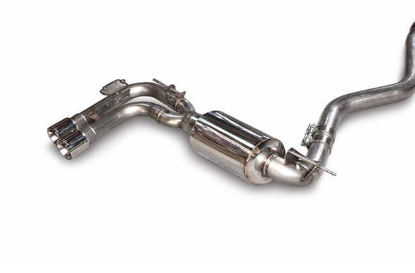 AWE Tuning BMW F3X N20/N26 328i/428i Touring Edition Exhaust Quad Outlet - 80mm Chrome Silver Tips 3010-42042