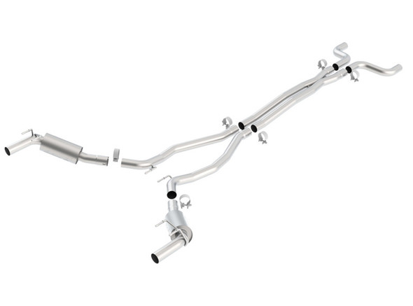 Borla 2010 Camaro 6.2L V8 S Type Catback Exhaust w/o Tips works w/ factory ground affects package ON 140330