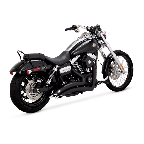 Vance & Hines HD Dyna 06-17 Big Radius 2-2 Black PCX Full System Exhaust 43371