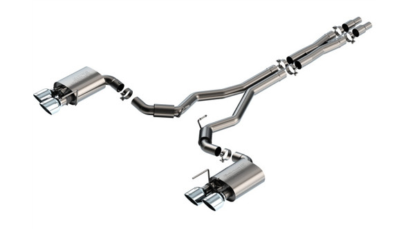 Borla 2024 Ford Mustang Dark Horse 5.0L V8 w/ Active Exhaust S-Type Cat-Back Exhaust System 140964