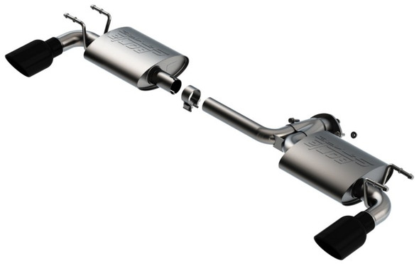 Borla 19-21 Mazda 3 Hatchback 2.0/2.5L NA S-Type Axle-back Black Chrome Tips 11970BC