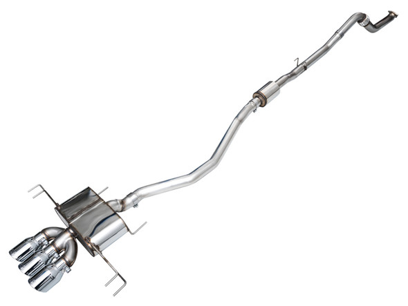 AWE Tuning 2023 Honda Civic Type R FL5 Touring Edition Exhaust w/ Triple Chrome Silver Tips 3015-52287