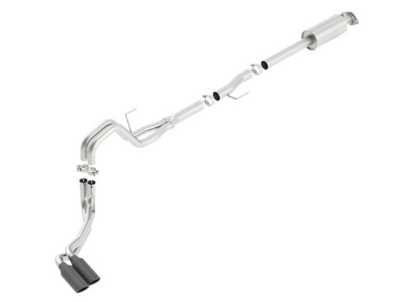Borla 15-16 Ford F-150 3.5L EcoBoost Ext. Cab Std. Bed Black Chrome CB Exhaust ATAK Truck Side Exit 140619BC