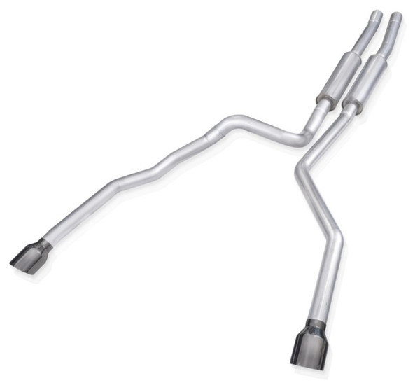 Stainless Works 2021 Ram TRX 6.2L Legend Catback w/ Black Chrome Tips RAM21CBLBC