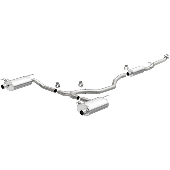 MagnaFlow CatBack 2018 Honda Accord L4 2.0LGAS 2.5in Dual Outlet Stainless Street Series Exhaust 19393