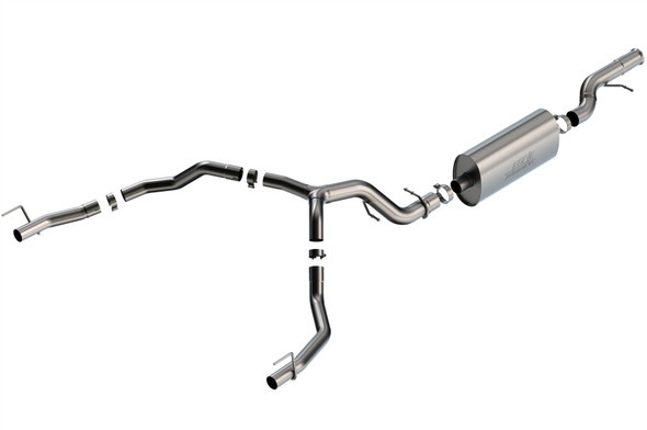 Borla 21-22 Cadillac Escalade 6.2L V8 2/4WD 4DR Touring Cat-Back Exhaust w/ Factory Bezel Tips 140889