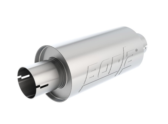 Borla S-Type Muffler 2.5in Inlet/Outlet 5in Round x 10in w/Notch 400497
