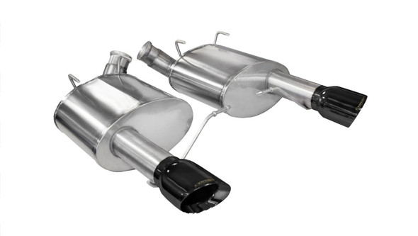 Corsa 2011-2014 Ford Mustang GT/Boss 302 5.0L V8 Black Xtreme Axle-Back Exhaust 14317BLK