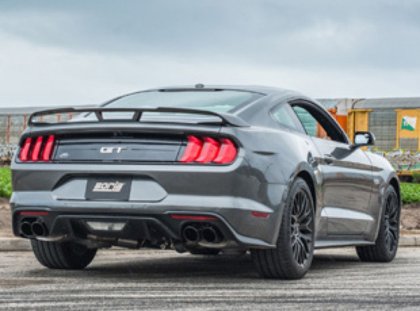 Borla 2018 Ford Mustang GT 5.0L AT/MT 3in ATAK Catback Exhaust Black Chrome Tips w/ Valves 140743BC