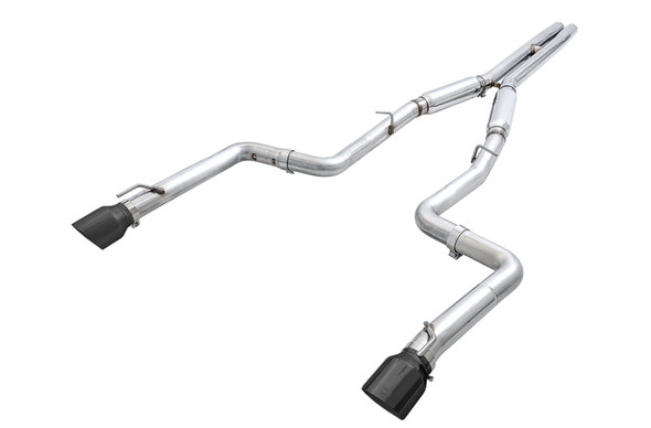 AWE Tuning 2017+ Dodge Charger 5.7L Track Edition Exhaust - Diamond Black Tips 3015-33134