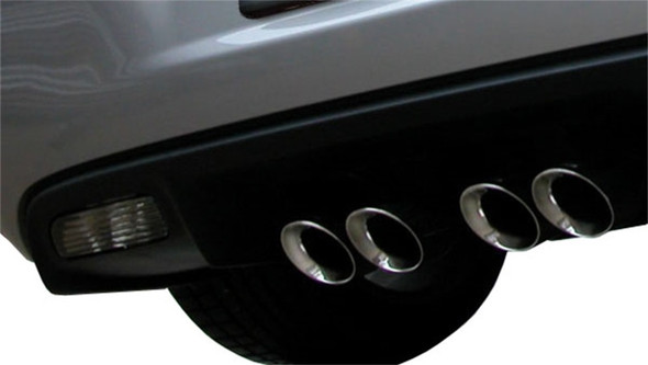 Corsa 2005-2007 Chevrolet Corvette C6 6.0L V8 Polished Sport Axle-Back Exhaust 14169