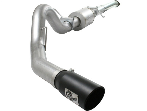 aFe Atlas Exhaust 4in Aluminized Cat-Back w/ 304 SS Black Tip 11-13 Ford F-150 EcoBoost V6 3.5L (tt) 49-03041-B
