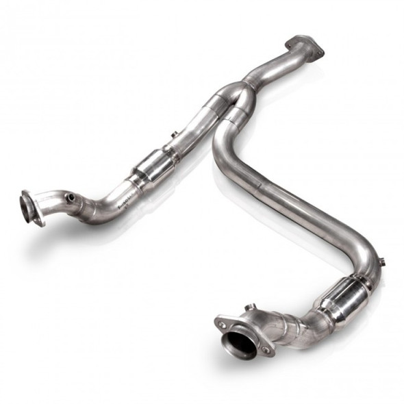 Stainless Works 2011-14 F-150 3.5L 3in Downpipe High-Flow Cats Y-Pipe Factory Connection FTECODPCAT