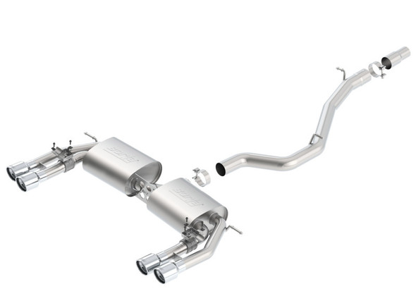 Borla 13-15 Audi S3 S-Type Dual Round Rolled Catback Exhaust 140631