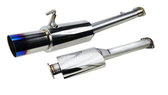 ISR Performance GT Single Exhaust With Burnt Tip- Nissan 350Z IS-GT-350Z-BT