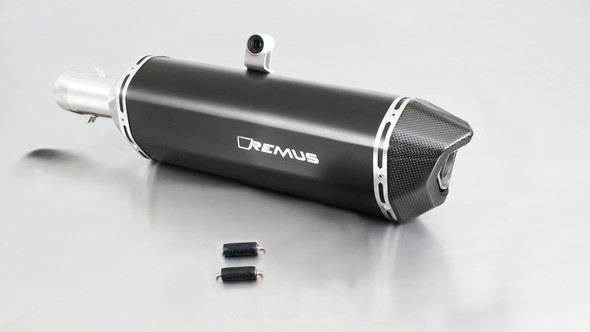 Remus 08-12 BMW F 650 GS E8GS 52 kW Black Hawk Black Slip On 64782 085208
