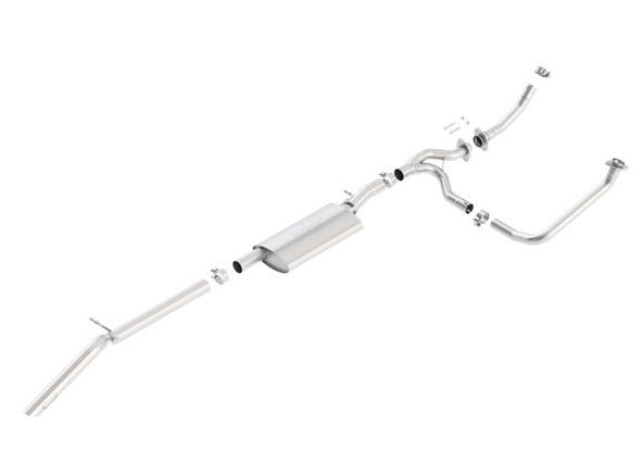 Borla 12-15 Jeep Wrangler 3.6L V6 Auto/Manual Trans Turndown Tip Dual Left Rear Exit Exhaust 140634