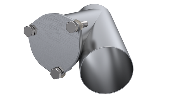QTP 4in Weld-On QTEC Exhaust Cutout Y-Pipe 10400