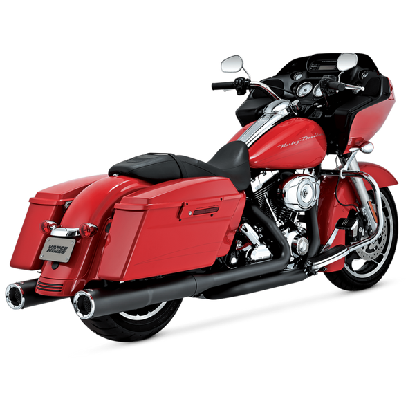 Vance & Hines HD Dresser 17-22 Hi-Output S/O Black Slip-On Exhaust 46463