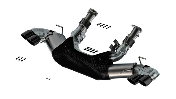 Borla 20-24 Chevy Corvette 6.2L V8 AT w/o NPP 3in S-Type Catback Exhaust - Black Chrome Tips 140840BC