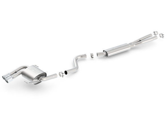 Borla 08-12 BMW 328i Sdm E90 2.0L RWD Dual Left Rear Exit Touring Cat-Back Exhaust 140505