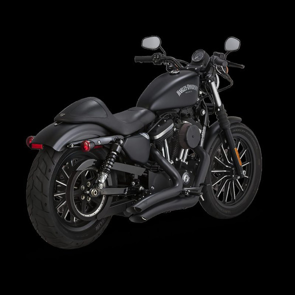 Vance & Hines HD Sportster 14-22 Big Radius 2-2 Black PCX Full System Exhaust 46367