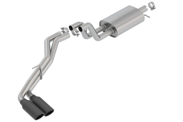 Borla 2019 Ford Ranger XL/XLT/Lariat 2.3L 2/4WD WB S-Type Catback Exhaust w/ Dual Blk Chrome Tips 140789BC