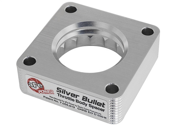 aFe Silver Bullet Throttle Body Spacers TBS Jeep Wrangler (TJ YJ) 91-06 4.0L 46-35001