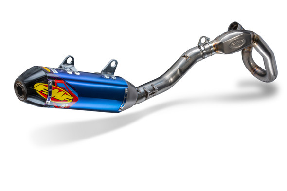 FMF Racing Kawasaki KX250F 17-20 Anodized Titanium Factory 4.1 RCT Full System w/Carbon Cap 042378