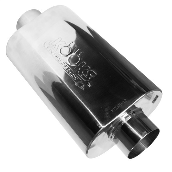 Kooks Universal 3in Center/Center Oval Muffler (4x8x12) KO300-12