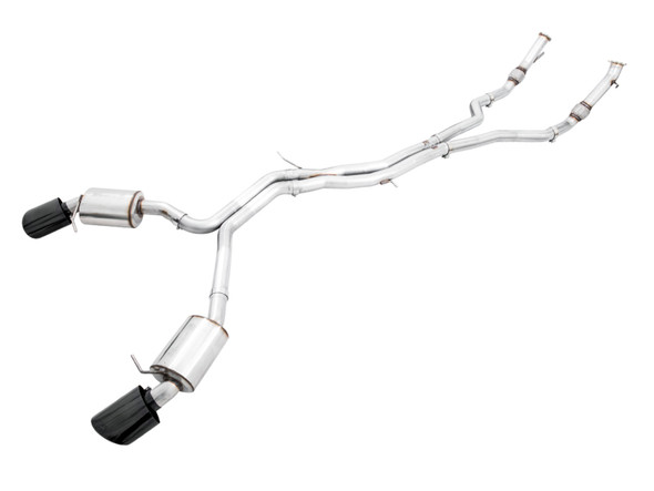 AWE Tuning Audi B9.5 RS5 Sportback Non-Resonated Touring Edition Exhaust - RS-Style Diamond Blk Tips 3015-33321