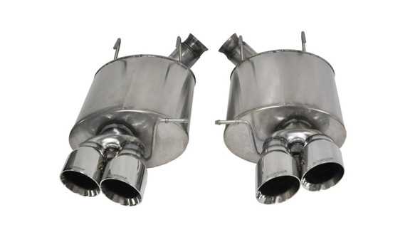 Corsa 2013-2014 Ford Mustang Shelby GT500 5.8L V8 Polished Sport Axle-Back Exhaust 14321