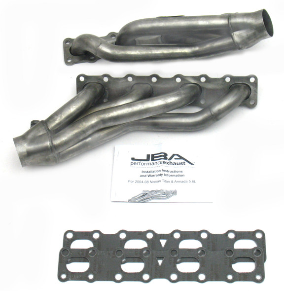 JBA 04-15 Nissan 5.6L VK56DE Oval Port 1-5/8in Primary Raw 409SS Cat4Ward Header 1400S