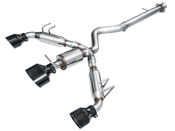 AWE Tuning 2023+ Toyota GR Corolla Track Edition Exhaust - Diamond Black Tips 3020-53472