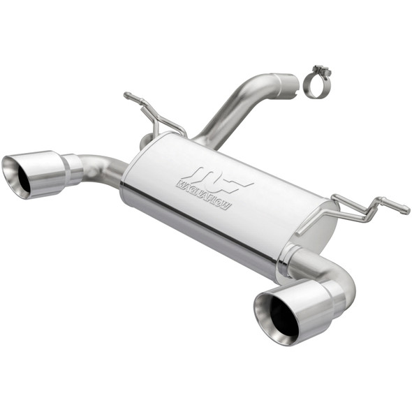 MagnaFlow 2018+ Jeep Wrangler 3.6L Dual Polished Tip Axle-Back Exhaust 19385