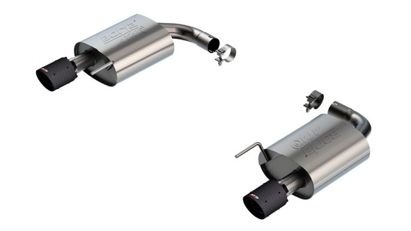 Borla 2024 Ford Mustang GT 5.0L V8 w/o Active Exhaust ATAK Axle-Back Exhaust System - Carbon Fiber 11984CFBA