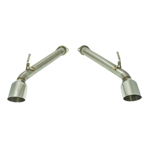 Remark 2017+ Infiniti Q60 Axle Back Exhaust w/Stainless Steel Single Wall Tip RO-TSQ6-S