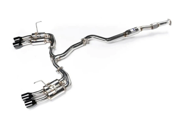 Invidia 2022+ Subaru WRX Gemini Single Layer Quad Black Tip Cat-Back Exhaust HS22WRXGM4SB