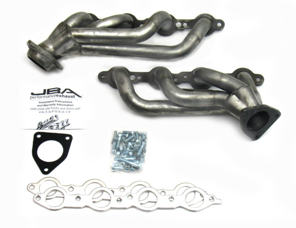 JBA 02-13 GM Truck 4.8L/5.3L LS Raw 409 Cat4Ward Header 1850S-2