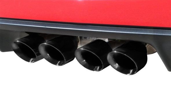 Corsa 2009-2013 Xtreme Axle-Back Exhaust w/Dual Black 3.5in Tips 09-13 Chevrolet Corvette C6 6.2L V8 14470BLK
