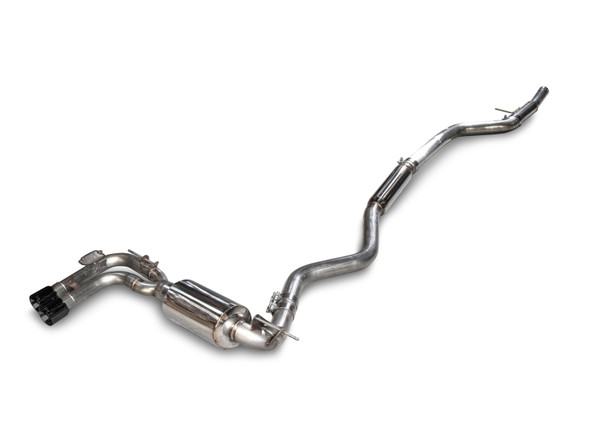 AWE Tuning BMW F3X 28i / 30i Touring Edition Axle-Back Exhaust Single Side - 80mm Black Tips 3010-23022
