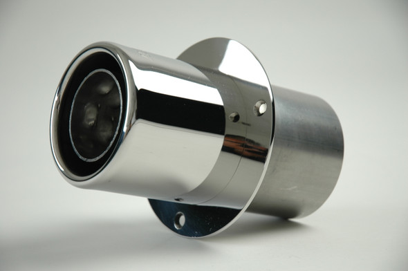 Gibson Marine Power Tip Muffler (Pair) Transom Mount - 4in Inlet/4in Length - Stainless 310003