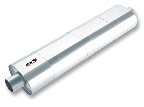 Borla 3in ID In/Out x 34in x 8.5 in x 5.5in Oval XR-1 Multi-core Racing Muffler 400115